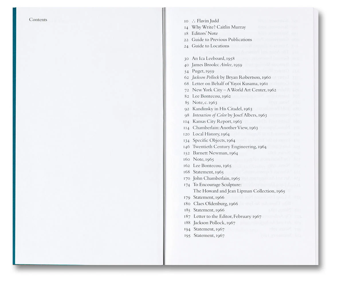 Donald Judd Writings - Image 3