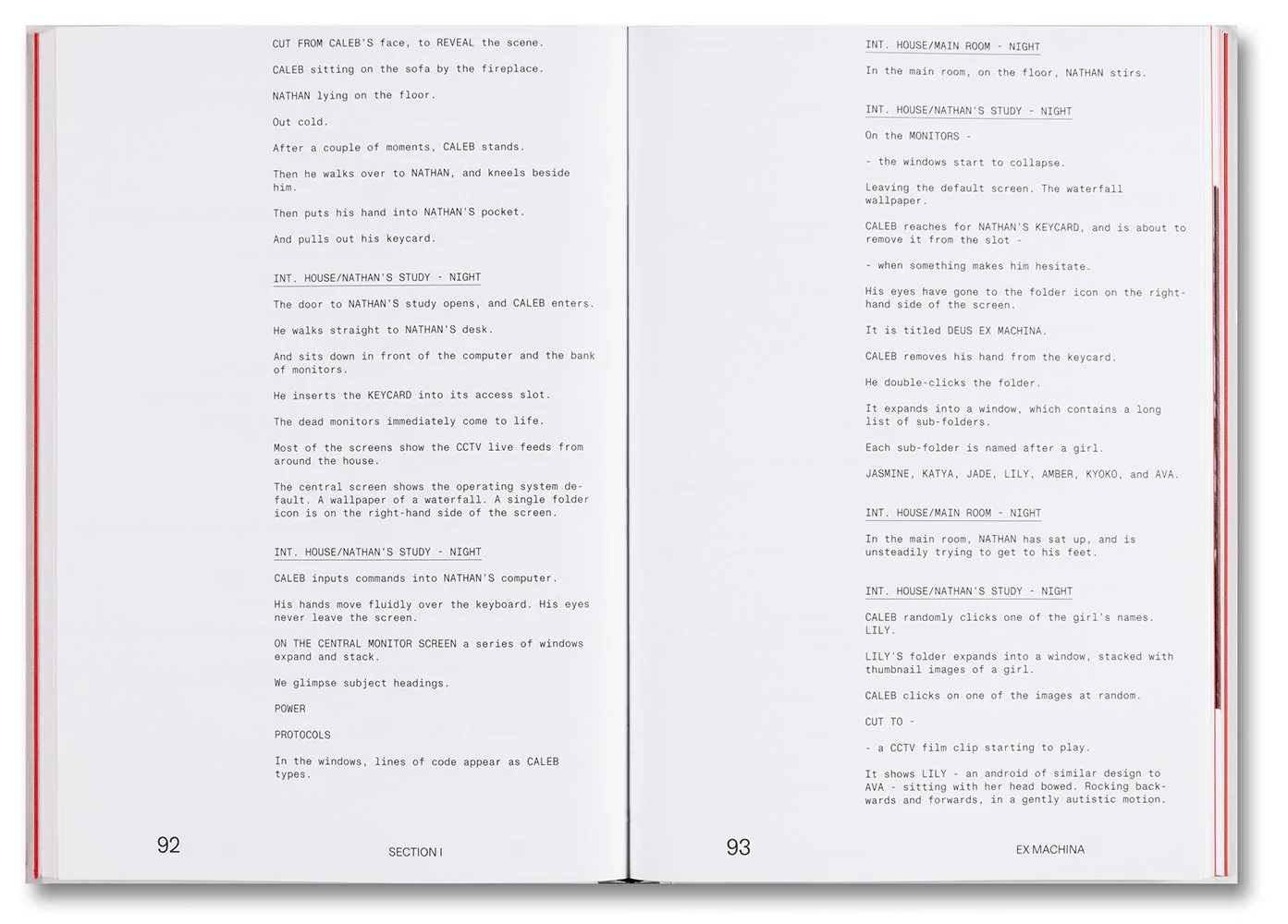 Ex Machina Screenplay Book - Image 4