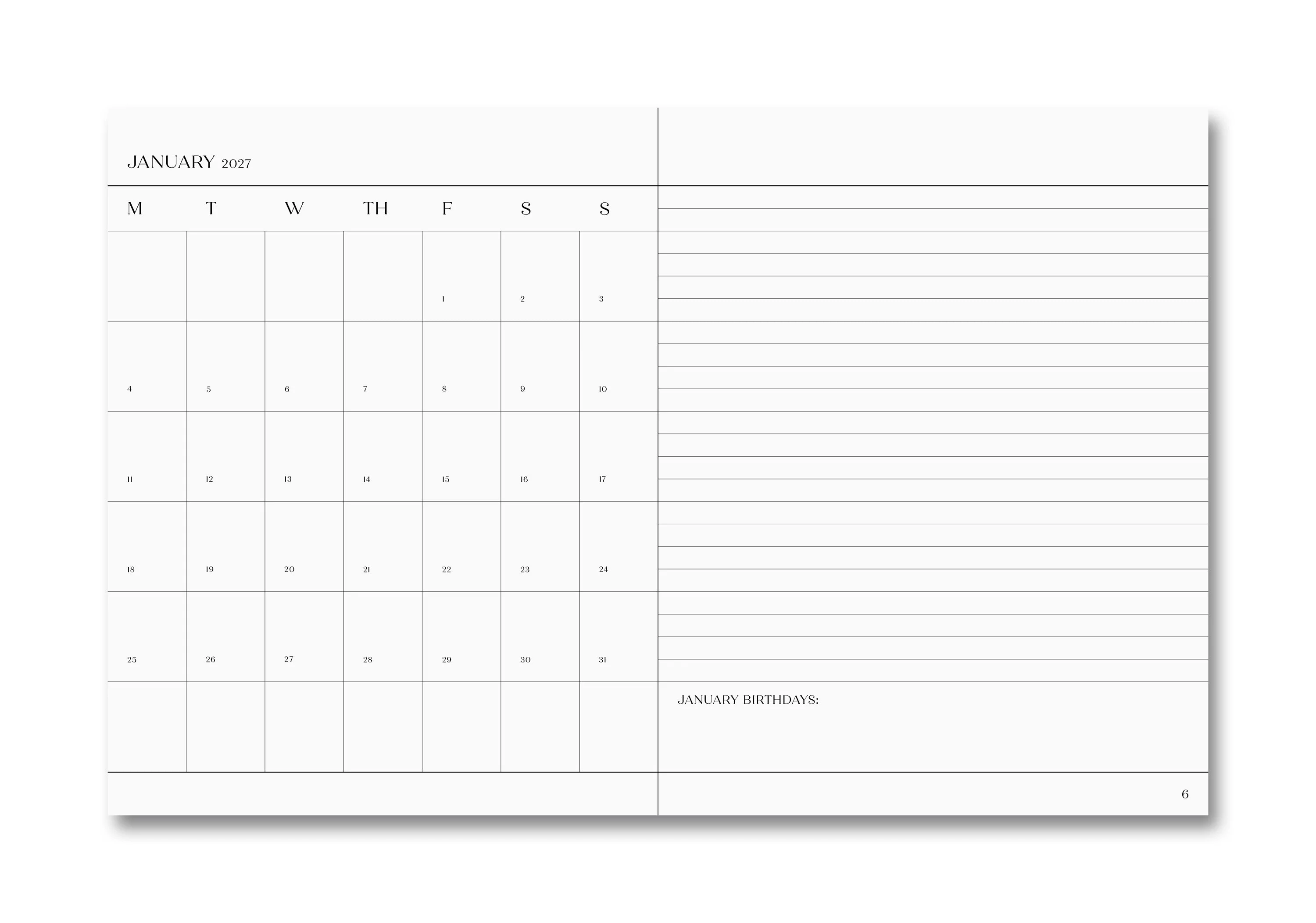 The Important Flowers Planner 2027 - Image 4