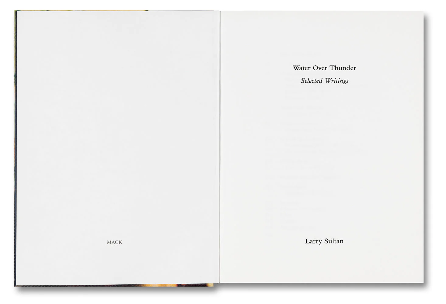Water Over Thunder: Selected Writings - Image 3